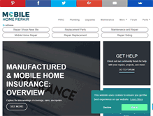 Tablet Screenshot of mobilehomerepair.com